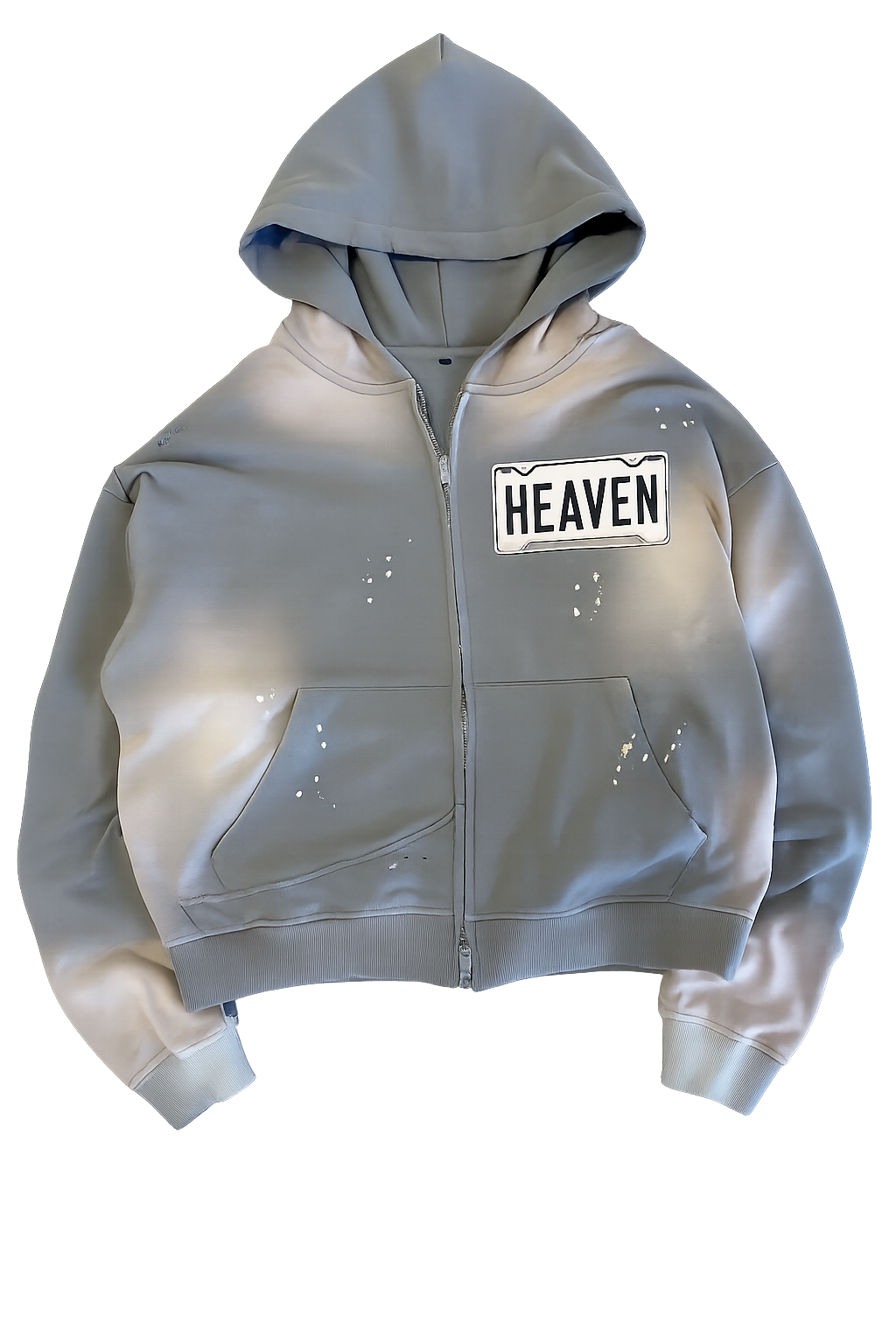 "Heaven" Plate Hoodie - Grey