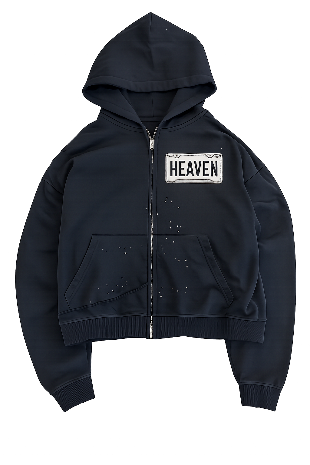 "Heaven" Plate Hoodie - Black
