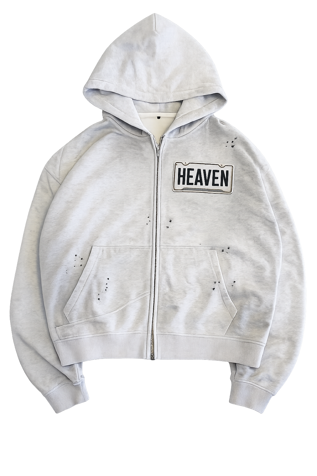 "Heaven" Plate Hoodie - White